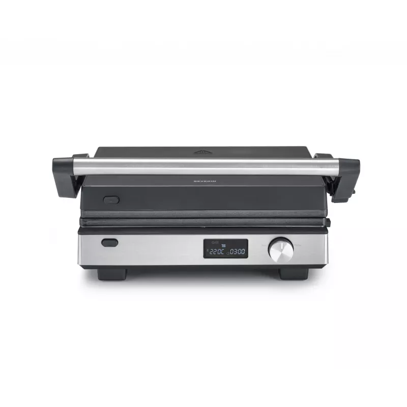 Kontaktný gril Severin KG 2380 čierny strieborný 2000W nerez