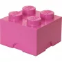 Úložná kocka 4 LEGO 40031739 ružová – stohovateľná plastová úložná kocka na drobnosti