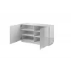 Cama komoda 2D REJA biela lesklá/biela lesklá