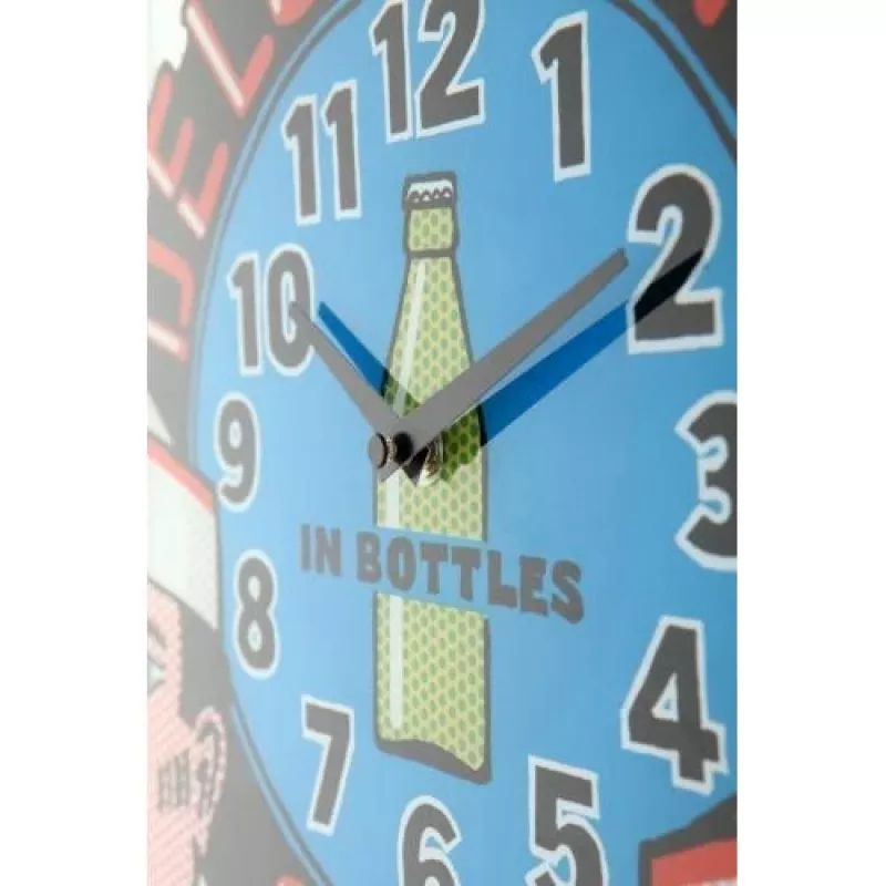 NeXtime nástenné hodiny 8167 Delux Diner, 43x43cm, nástenné, viacfarebné