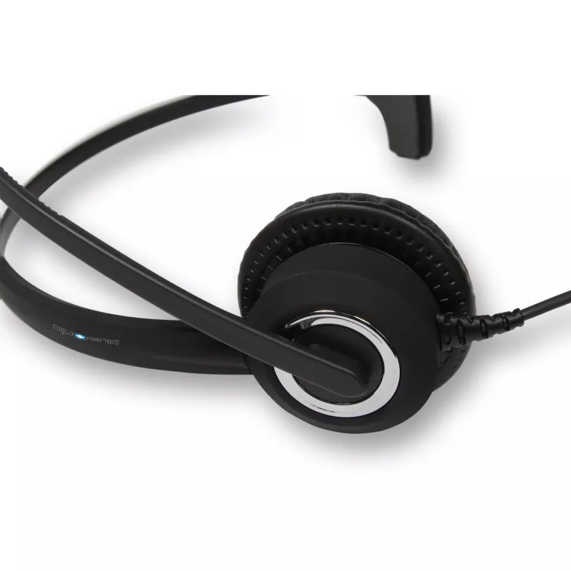 Mono USB headset Plusonic 10.1P — jednoúškový USB headset kompatibilný s Teams a Skype