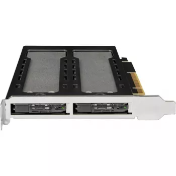 Mobilný úložný rám RAIDSONIC ToughArmor MB842MP-B — 2 výmenné šachty pre M.2 NVMe, PCIe 4.0 x16