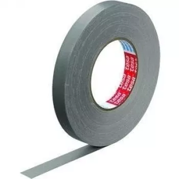 Textilná páska Tesa 57230-00005 50 m x 19 mm sivá – lepiaca páska z textilu na opravy a utesnenie