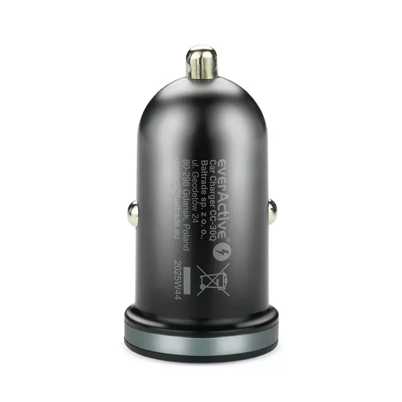 Auto nabíjačka everActive CC-30Q QC3.0 35W – 1x USB-A, 1x USB-C, rýchle nabíjanie