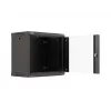 Nástenný rack LANBERG WF03-5309-10B, 9U, 500×350×540 mm, max. zaťaženie 60 kg, čierny