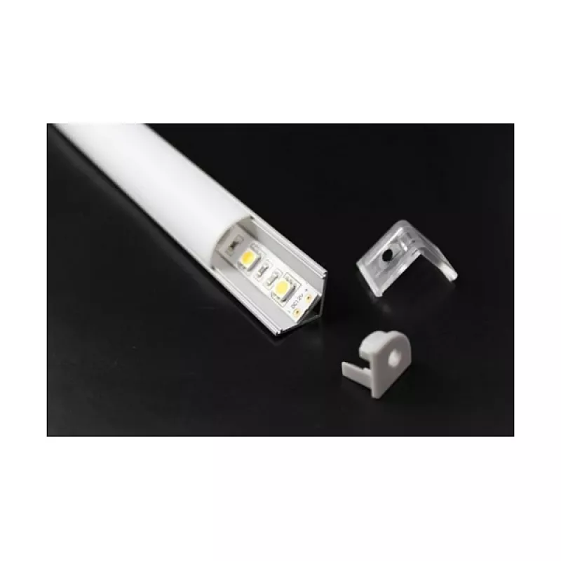 Synergy 21 S21-LED-PR20197 - Modulárny profil - biela - hliník - 2 m (S21-LED-PR20197)