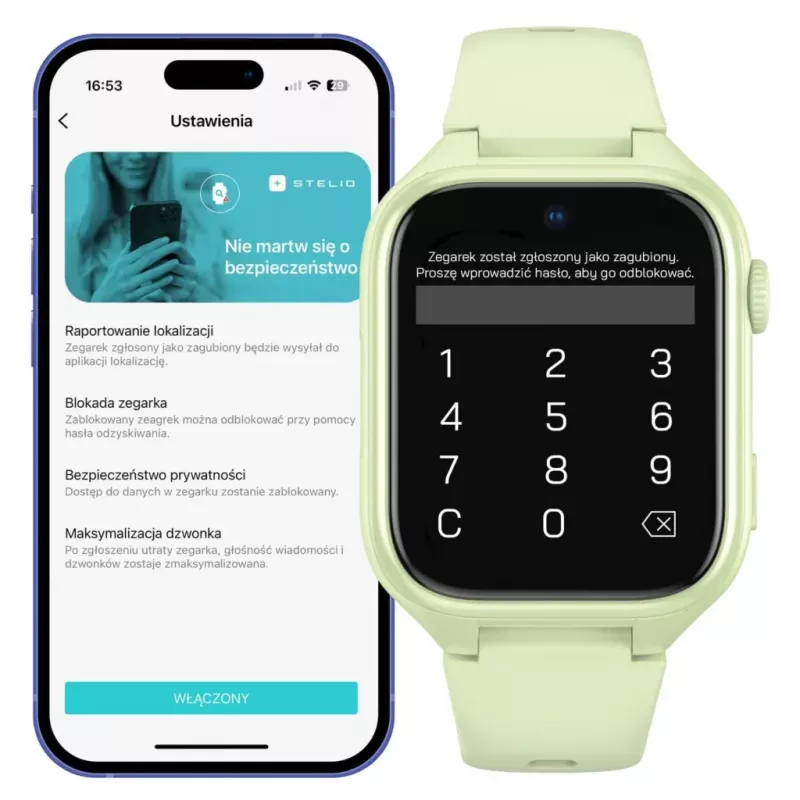 Smartwatch Stelio Junior Pro AI 4G ST-SWJ102-PCH — pistáciová