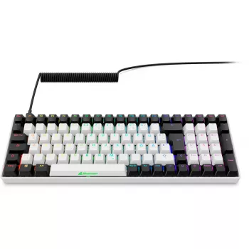 SKILLER SGK50 S2, herná klávesnica biela, DE-layout, Gateron Red