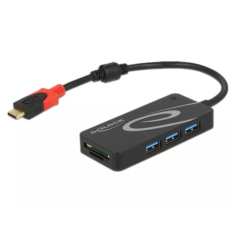USB hub DeLOCK USB 3.0 Type-C 3 porty