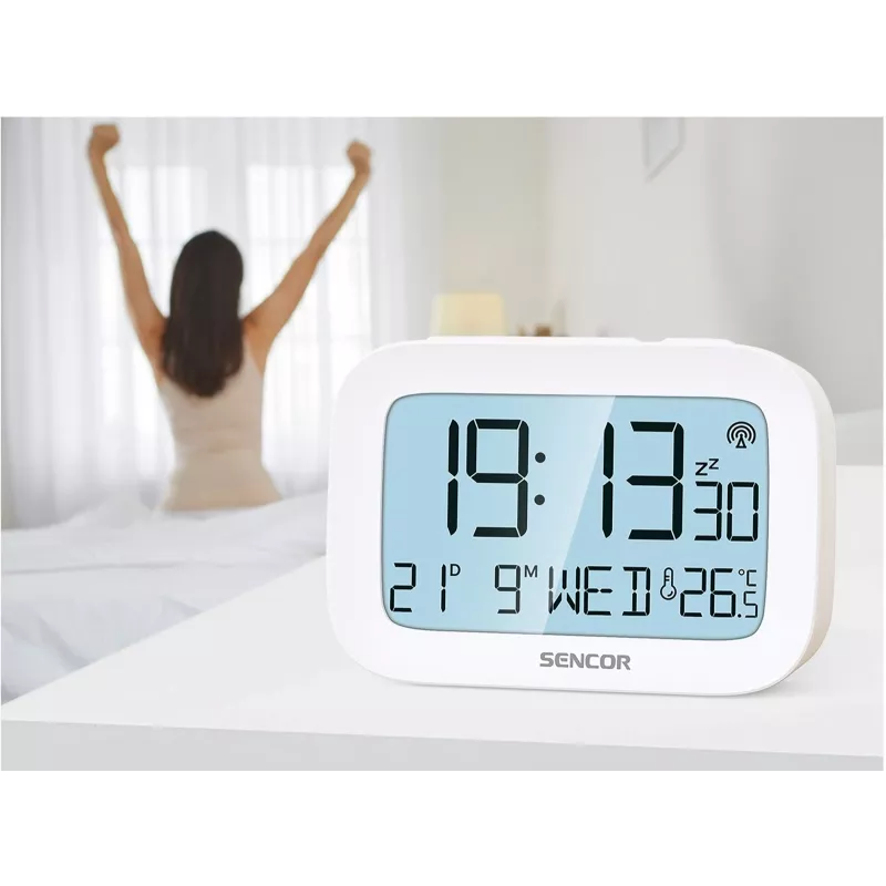 Digitálny budík SENCOR SRC 2200 s LED displejom a záložnou batériou