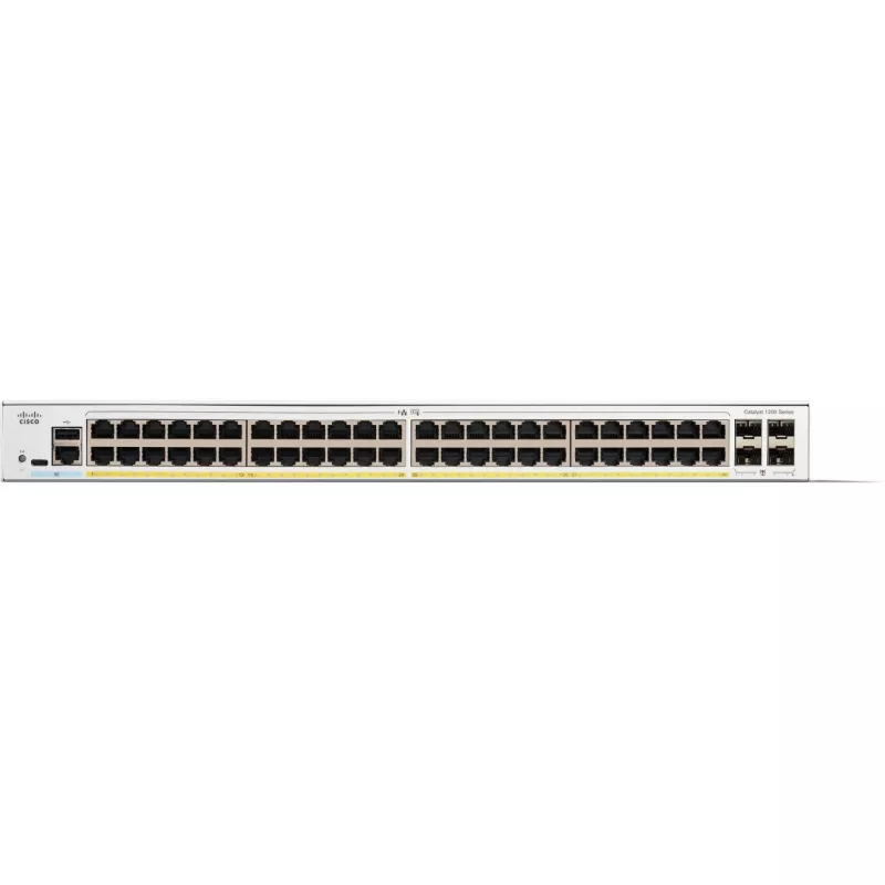 Managed Switch Cisco Catalyst 1200-48P-4G 48 portov GE PoE 4x1GE SFP