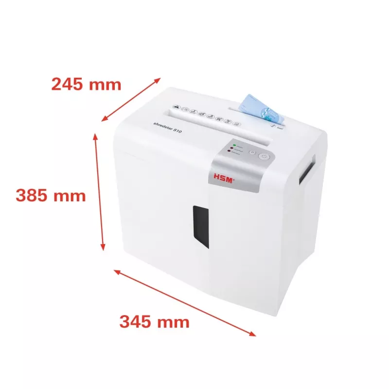 HSM shredstar S10 skartovačka, 6 mm + samostatný mechanizmus na rezanie CD