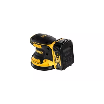Excentrická brúska DeWalt DCW210N bezkartáčová 18 V, 125 mm tanier, 8.000–12.000 OPM, 930 g