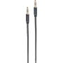 shiverpeaks ® BASIC-S--Super tenký audiokábel -- 3,5 mm stereo minikonektor na 3,5 mm stereo minikonektor, pozlátené kontakty, 3-pólový, okrúhly kábel, čierna, 1,5 m (BS33981-S)
