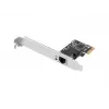Interná Ethernet sieťová karta LANBERG PCE-1GB-201, PCI Express, 1× RJ-45 Gigabit (1000 Mbit/s), čierna