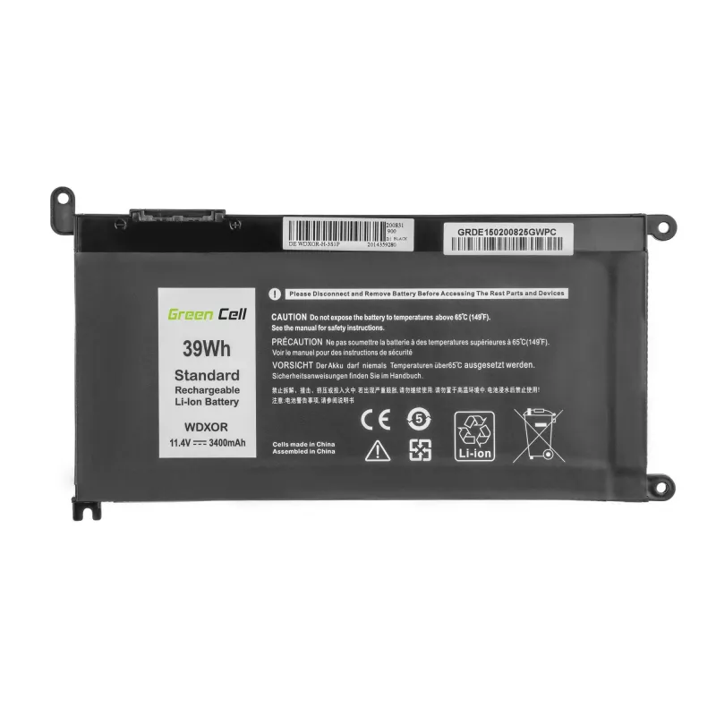 Green Cell DE150 batéria pre DELL Inspiron — LiPo 11,4V 3400mAh, čierna, 1 ks