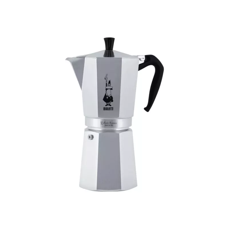 Bialetti Moka Express - strieborná - hliník - pre 18 šálok