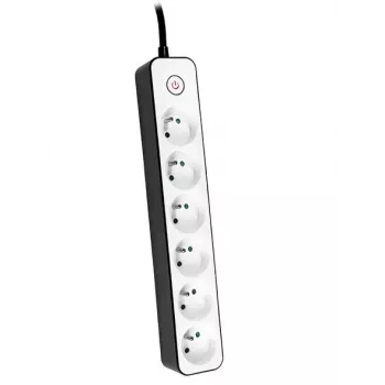TRACER Predlžovacia zásuvka Zebra 1,5 m 6 zásuviek