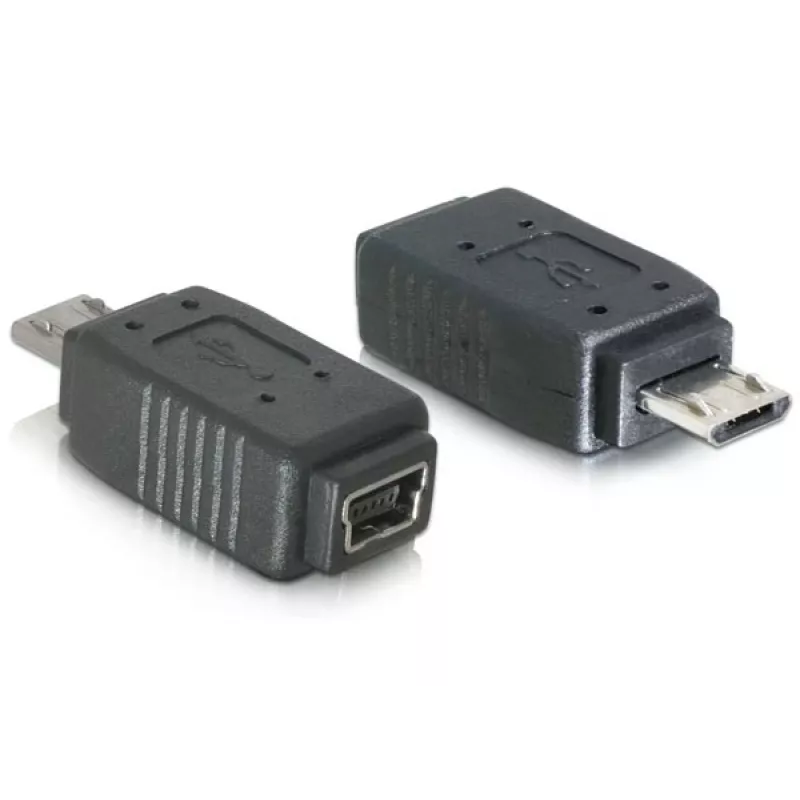 Adaptér USB micro-B samec na Mini-USB 5-pinový DeLOCK 65063