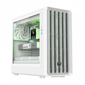 Gamemax skriňa | CLAW 460 WH | biela | Mid-Tower | napájací zdroj nie je súčasťou