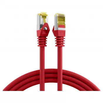 EFB-Elektronik RJ45 patch kábel Cat.6A S/FTP LSZHCat.7 surový kábel červený 0,15 m výrobca: EFB Elektronik (MK7001.0,15R)