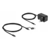 DeLOCK 64326 rozbočovač USB 3.2 Gen 2 (3.1 Gen 2) Type-C 10000 Mbit/s čierny