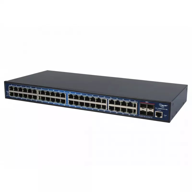 ALLNET 48+4P ALL-SG8652M-10G Ethernet switch 48 x Gigabit + 4 x 10G SFP+ porty, racková montáž