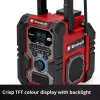 Prenosné rádio EINHELL TE-CR 18 Li DAB+ FM Bluetooth USB, na batérie (kompatibilné s TE-CR 18 Li)