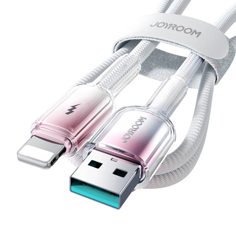USB-A na Lightning kábel Joyroom S-A42 3A 1,2 m biely