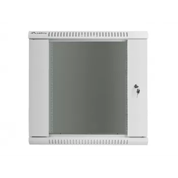 Nástenný sieťový rozvádzač LANBERG WF01-6412-10S, 12U, 19 palcov, 600×450×640 mm, IP20, 60 kg