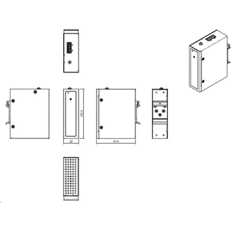 DC-DC menič ALLNET ALL-B101 12–24VDC na 48–54VDC, až do 200W