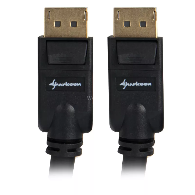 DisplayPort kábel Sharkoon DisplayPort 1.3, podpora 4K, 2 m