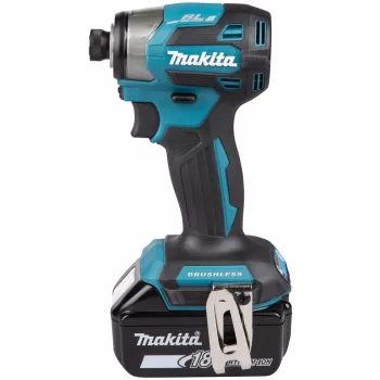 Makita DTD173RTJ akumulátorový rázový uťahovák, 3600 ot./min, s akumulátormi, nabíjačkou a kufríkom, modrý/čierny