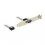 Delock Slot Bracket, 1 x sériový (DB9 samec) na 9-pinový IDC samica, Twisted Pinout, 25 cm