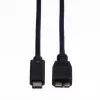 ROLINE - USB kábel - Micro-USB 3.0 Type-B (M) na USB Type-C (M) - 1 m - čierny (11.02.9006)