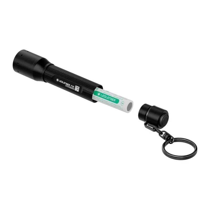 Baterka Ledlenser P3R čierna — nabíjateľná kompaktná LED kľúčenka