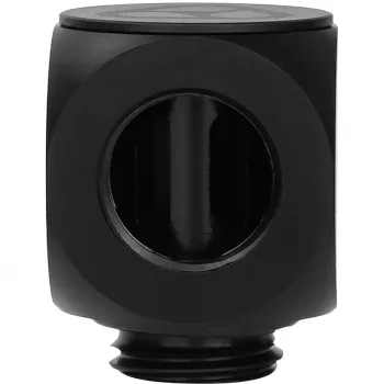 Thermal Grizzly DeltaMate Rotary 90° – prípojka vodného chladenia, čierna, 1 ks (TG-DM-FIT-0003)