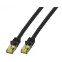 EFB-Elektronik RJ45 patch kábel Cat.6A S/FTP LSZH Cat.7 surový kábel čierny 5m výrobca: EFB Elektronik (MK7001.5B)