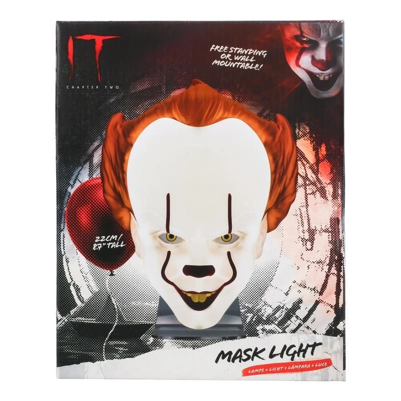Stolná lampa Paladone masková lampa PP11207ITV2 Pennywise LED, tematická masková lampa