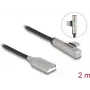 DeLOCK USB 2.0 kábel Type-A konektor samec na Type-C konektor samec zahnutý 60W 2m