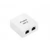 Lanberg OS6-0002-W povrchová krabica, 2x RJ45 Cat.6, biela