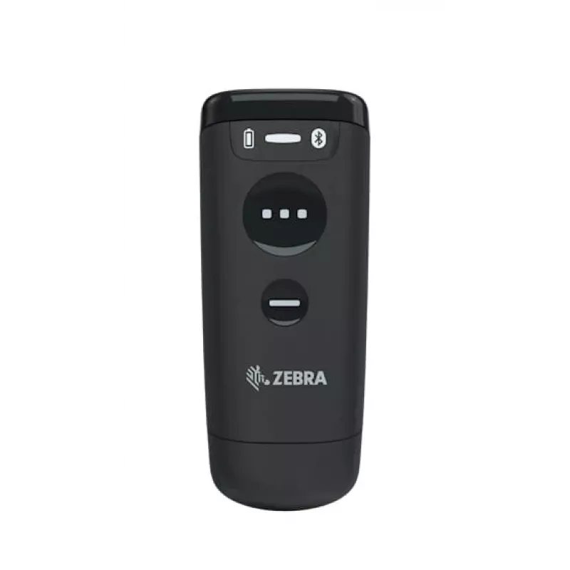 Ručný čítač čiarových kódov Zebra CS60 1D/2D LED bezdrôtový IP65 čierny, Bluetooth/USB, dosah 100 m, 83 g