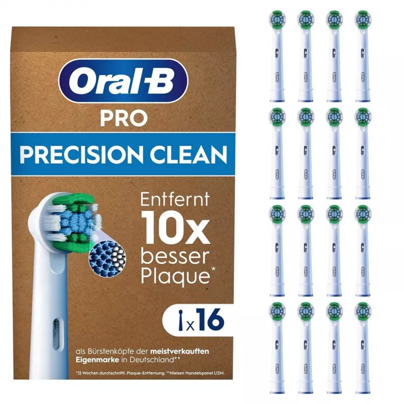 Oral B Precision Clean hlavice zubnej kefky 16 balenie biela