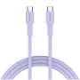 CANYON kábel OnWire 60CL C-C 60W COLOR pletený 1m fialový