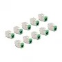 DeLOCK 88116 Keystone modul plochý zelený RJ-45 10 ks