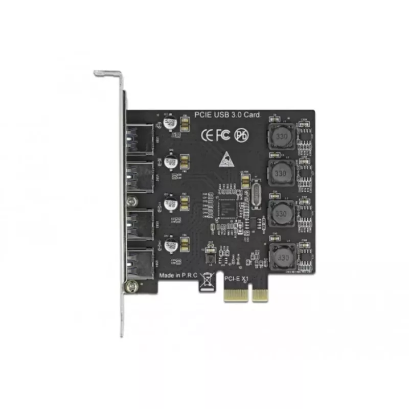 Delock PCI Express x1 karta na 4 x externý USB Type-A port SuperSpeed USB