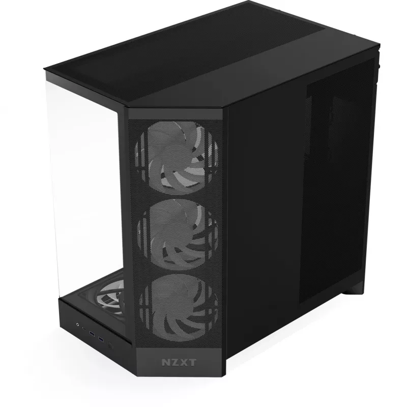 NZXT PC skriňa H9 Flow RGB+ Midi-Tower čierna