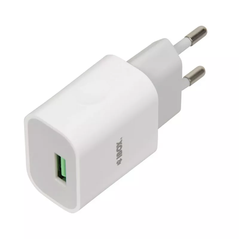 Power charger iBOX C-41 USB 2A, 1 USB port, microUSB kábel, biela