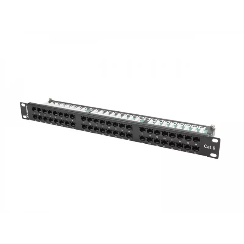 Lanberg PPU6-1048-B - Patchpanel - 1U - 19 palcov