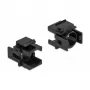 Keystone kryt DeLOCK 86738 čierny 12,5 mm otvor 4 kusy